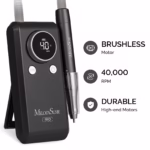 Brezžični brusilnik za nohte MelodySusie MB420G – 40.000 RPM črn