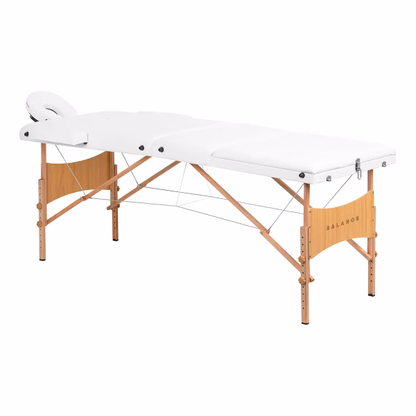 Balance masažna miza bela